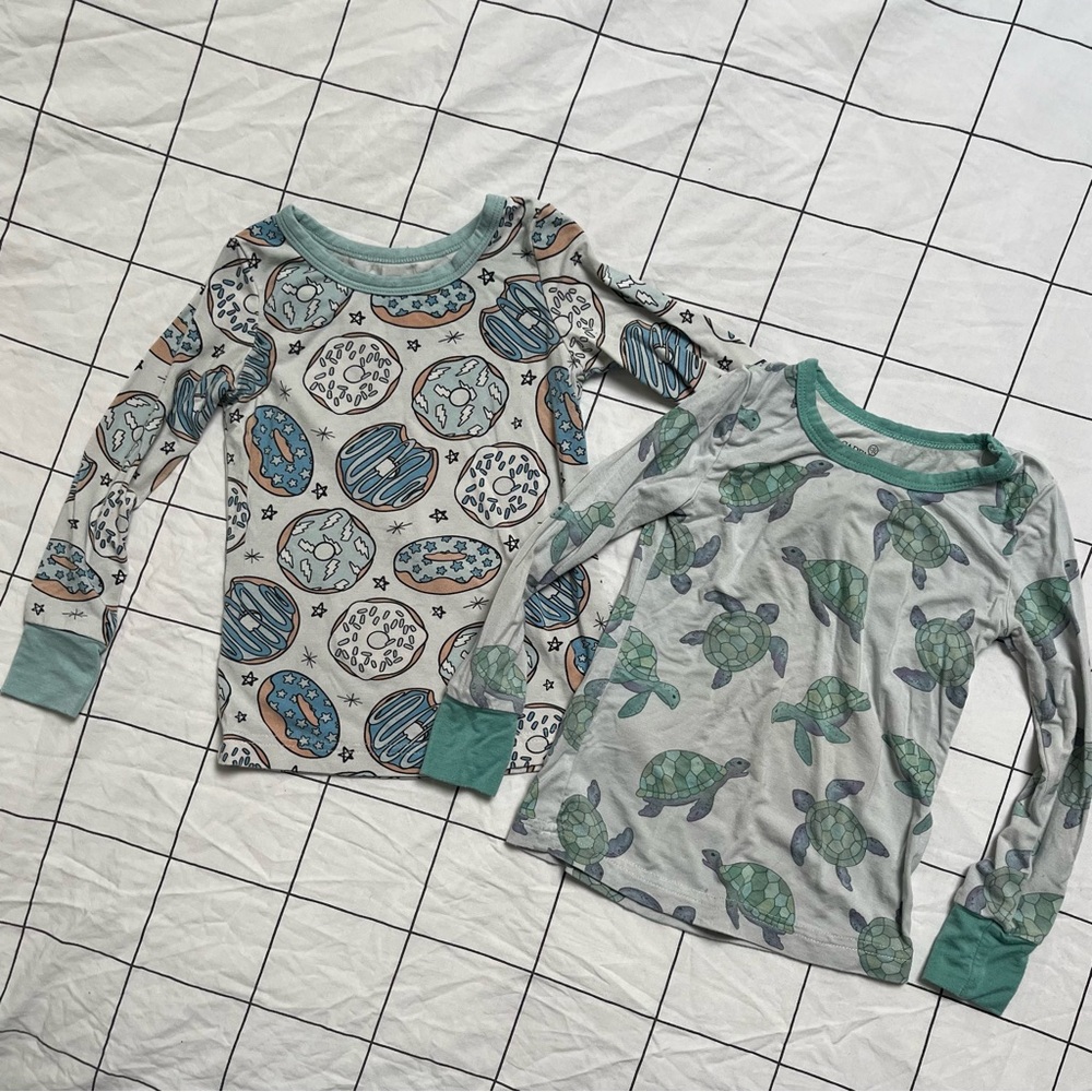 Kid's | LOT (2) Caden Lane Pajama Tops | Bamboo Viscose | Sz: 18-24mo